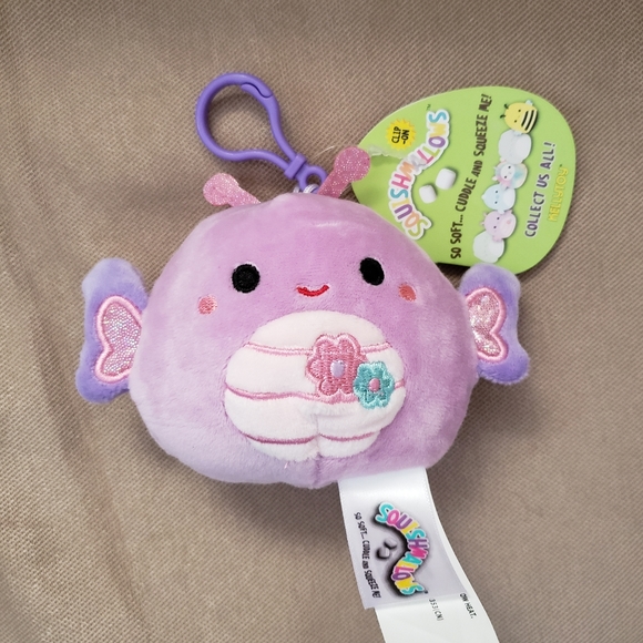 Squishmallows Brenda Butterfly 3.5" Keychain Plush - Picture 1 of 6